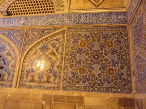 Muurdecoratie Jameh Moskee, Esfahan